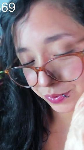 I Seduce the Camera While Sucking on My Favorite Dildo