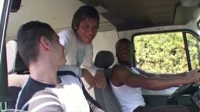 Fucked by straight in bus