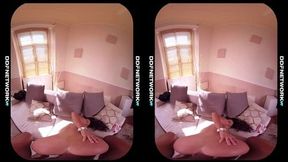 Hot VR sorority sex teacher Anita B gets her tight pussy fucked in POV