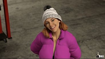 Busty mechanic gets seduced by a perky wife