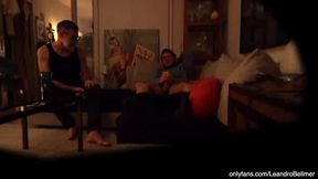 son caught dad jerking off gay