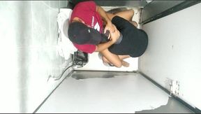 Bareback Breeding in Public Bathroom - Part 1