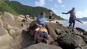 Strangers watched in shock as she begged for his cock&#x1F346; &mdash;  deep inside her hole
