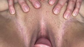 BBW Amateur Solo - Below View Riding & Squirt - 8 Minute Feature