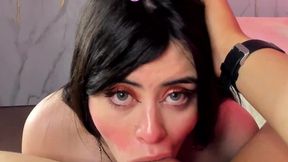 Secretly in the house: Sucking my stepbrother's cock.