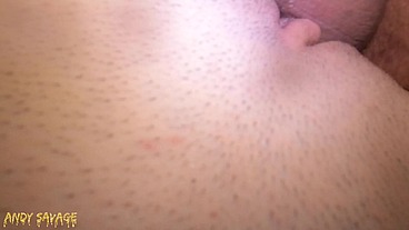 CREAMPIE Surprise for Petite Goth girl