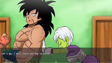 Dragon Ball Super Lost Episode [Hentai game parody PornPlay ] Ep.1 Cheelai teach Broly how to masturbate with a hot handjob