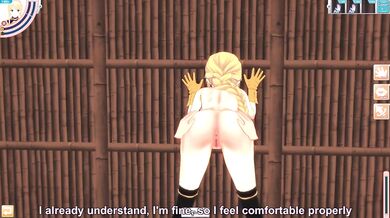 Fucks Outside While She Masturbates In 3D Anime