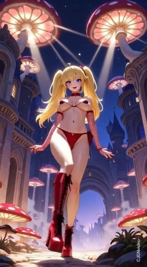 125. Princess Peach Topless Dance in Her Castle (ai Animation)