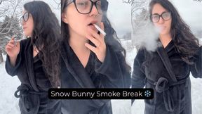 Snow Bunny Smoke Break