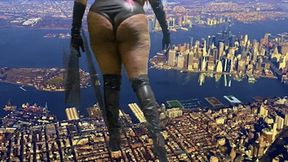 Giantess Special Effects - Giantess Vader Dominates  Tiny City, Female Domination, Crush, Shrinking fetish 1080