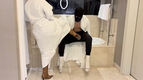 Ballbusting after spa