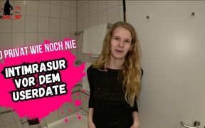 I Prepare Myself for a Hotel Date with a Hot Intimate Shave!