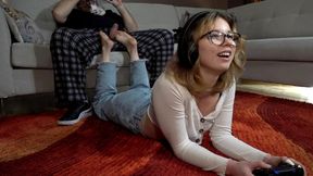 Bethany’s Sneaky Gaming Footjob - Extended Version - (Full HD 1080p Version)