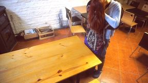 I fuck the waitress on the table when the restaurant close
