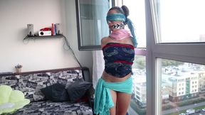 Sofi_Clothing made from scarves, tying with red ropes_M50_Part 1-2_Full version