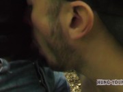 Crazy low-class / low standards Dirty boy David can't get enough cum -