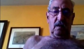 grandpa stroke on webcam