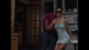 Blindfolded slut gets fucked