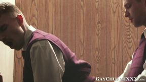 Desperate seminarian pretends to be apriest for free fuck