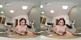 VR BANGERS Redhead Intern Fucks With Boss VR Porn