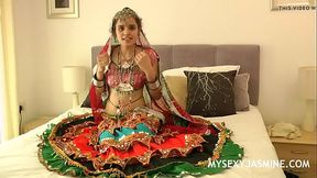 Jasmine Mathur Porn Devi From Gujarat In Traditional Indian Garba Dress Stripping Naked