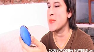 Latin Crossdresser Pounds Ebony Cutie`s Ass in Lingerie and Panties!