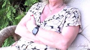 Aunt Judy's - 66-Year-Old Mature Beauty Mrs. Claire Delivers an Intimate Garden Experience (POV)