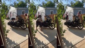 update #103 (september 13, 2022) me and jim love washing my harley in the hot ass sun!