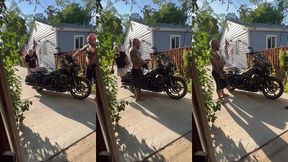 update #103 (september 13, 2022) me and jim love washing my harley in the hot ass sun!