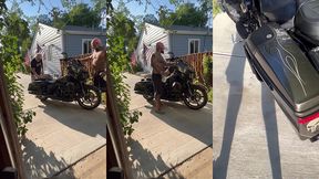 update #103 (september 13, 2022) me and jim love washing my harley in the hot ass sun!