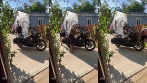 update #103 (september 13, 2022) me and jim love washing my harley in the hot ass sun!