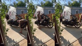 update #103 (september 13, 2022) me and jim love washing my harley in the hot ass sun!