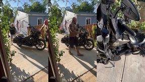 update #103 (september 13, 2022) me and jim love washing my harley in the hot ass sun!