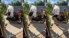 update #103 (september 13, 2022) me and jim love washing my harley in the hot ass sun!