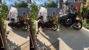 update #103 (september 13, 2022) me and jim love washing my harley in the hot ass sun!
