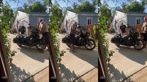 update #103 (september 13, 2022) me and jim love washing my harley in the hot ass sun!