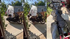 update #103 (september 13, 2022) me and jim love washing my harley in the hot ass sun!