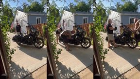update #103 (september 13, 2022) me and jim love washing my harley in the hot ass sun!