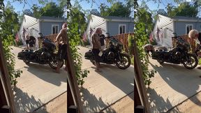 update #103 (september 13, 2022) me and jim love washing my harley in the hot ass sun!