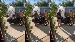 update #103 (september 13, 2022) me and jim love washing my harley in the hot ass sun!