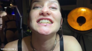 FemDom Biting Mistress Gets Her Teeth into her Sub - Deep Bites and Teeth Marks