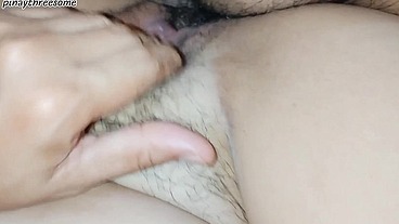 Filipina Single mom Hairy pussy gets hump
