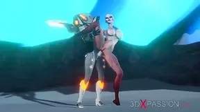 Futanari Explorer Ravishes Alien Beauty in Steamy Sci-Fi Suit Encounter