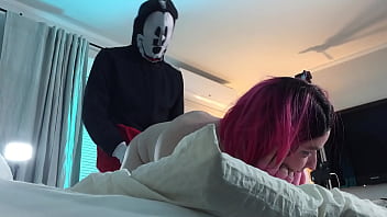 Mickey Mouse Fucks Trans Woman in Chastity