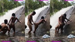 sexo gostoso na beira da cachoeira dana bueno foi a cachoeira com o lutador de mma allan guerra gomes
