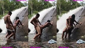 sexo gostoso na beira da cachoeira dana bueno foi a cachoeira com o lutador de mma allan guerra gomes