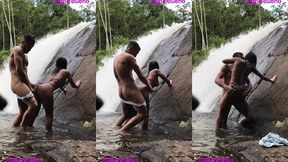 sexo gostoso na beira da cachoeira dana bueno foi a cachoeira com o lutador de mma allan guerra gomes
