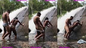 sexo gostoso na beira da cachoeira dana bueno foi a cachoeira com o lutador de mma allan guerra gomes