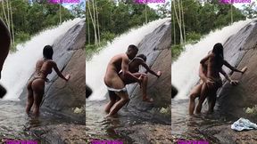 sexo gostoso na beira da cachoeira dana bueno foi a cachoeira com o lutador de mma allan guerra gomes